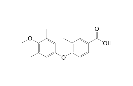 4-[(4-methoxy-3,5-xylyl)oxy]-m-toluic acid