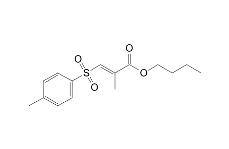 (E)-2-methyl-3-(4-methylphenyl)sulfonyl-2-propenoic acid butyl ester