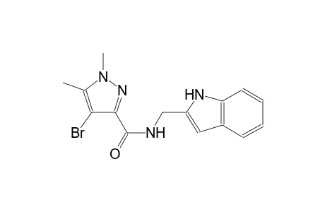 4-bromo-N-(1H-indol-2-ylmethyl)-1,5-dimethyl-1H-pyrazole-3-carboxamide