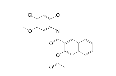 4'-CHLORO-2',5'-DIMETHOXY-3-HYDROXY-2-NAPHTHANILIDE, ACETATE (ESTER)