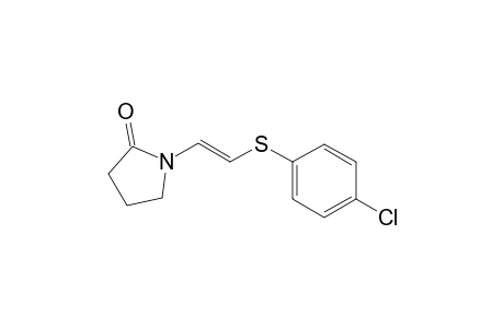 (E)-1-(2-((4-chlorophenyl)thio)vinyl)pyrrolidin-2-one