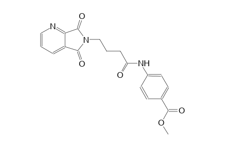 benzoic acid, 4-[[4-(5,7-dihydro-5,7-dioxo-6H-pyrrolo[3,4-b]pyridin-6-yl)-1-oxobutyl]amino]-, methyl ester
