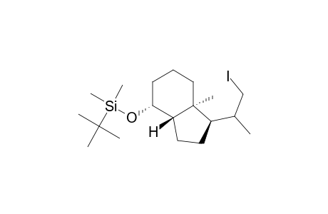 Silane, (1,1-dimethylethyl)dimethyl[[octahydro-1-(2-iodo-1-methylethyl)-7a-methyl-1H-inden-4-yl]oxy]-, [1R-[1.alpha.(S*),3a.beta.,4.alpha.,7a.alpha.]]-