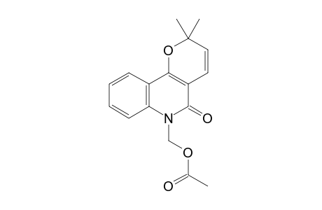(2,2-dimethyl-5-oxidanylidene-pyrano[3,2-c]quinolin-6-yl)methyl ethanoate