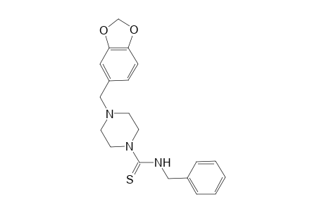 4-(1,3-Benzodioxol-5-ylmethyl)-N-benzyl-1-piperazinecarbothioamide