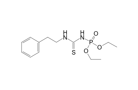 (phenethylthiocarbamoyl)phosphoramidic acid, diethyl ester