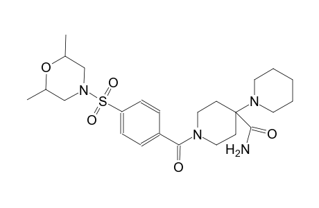 1-(1'-{4-[(2,6-dimethylmorpholin-4-yl)sulfonyl]benzoyl}-[1,4'-bipiperidin]-4'-yl)ethan-1-one