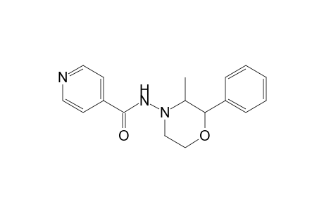 N-(3-methyl-2-phenylmorpholino)isonicotinamide