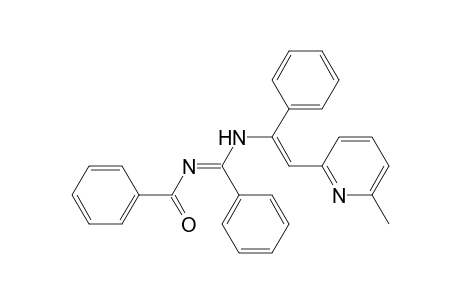 Benzamide, N-[[[2-(6-methyl-2-pyridinyl)-1-phenylethenyl]amino]phenylmethylene]-
