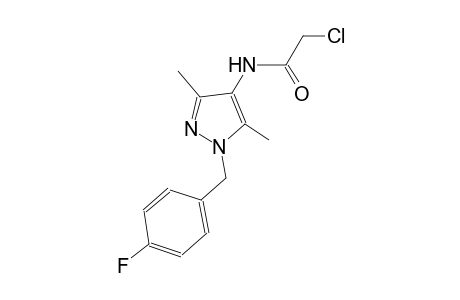 2-chloro-N-[1-(4-fluorobenzyl)-3,5-dimethyl-1H-pyrazol-4-yl]acetamide