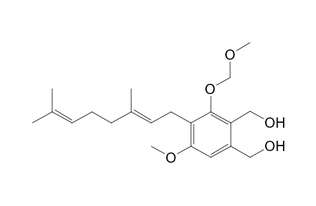 [3-((E)-3,7-Dimethyl-octa-2,6-dienyl)-6-hydroxymethyl-4-methoxy-2-methoxymethoxy-phenyl]-methanol