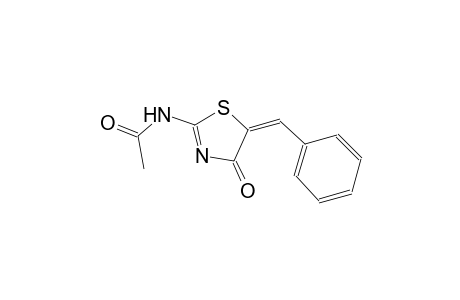 N-[(5E)-5-benzylidene-4-oxo-4,5-dihydro-1,3-thiazol-2-yl]acetamide