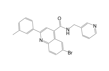 6-bromo-2-(3-methylphenyl)-N-(3-pyridinylmethyl)-4-quinolinecarboxamide