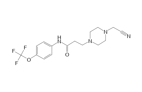 3-(4-Cyanomethyl-piperazin-1-yl)-N-(4-trifluoromethoxy-phenyl)-propionamide