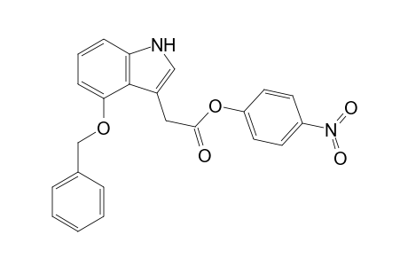 (4-nitrophenyl) 2-(4-benzyloxy-1H-indol-3-yl)acetate