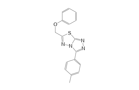 3-(4-methylphenyl)-6-(phenoxymethyl)[1,2,4]triazolo[3,4-b][1,3,4]thiadiazole