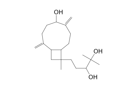 2,3-Pentanediol, 5-[5-hydroxy-10-methyl-2,6-bis(methylene)bicyclo[7.2.0]undec-10-yl]-2 -methyl-