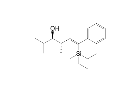 (??)-(3R,4S,Z)-2,4-Dimethyl-6-phenyl-6-(triethylsilyl)hex-5-en-3-ol