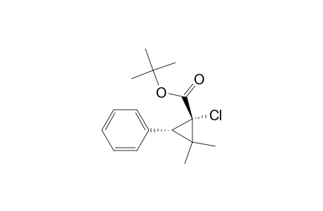 Cyclopropanecarboxylic acid, 1-chloro-2,2-dimethyl-3-phenyl-, 1,1-dimethylethyl ester, trans-