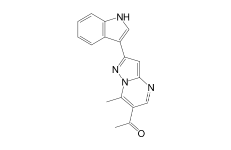 1-(2-(1H-Indol-3-yl)-7-methylpyrazolo[1,5-a]pyrimidin-6-yl)ethan-1-one
