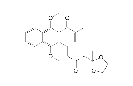 1-(1,4-Dimethoxy-3-[4-(2-methyl-[1,3]dioxolan-2-yl)-3-oxobutyl]naphthalen-2-yl)-2-methylpropenone