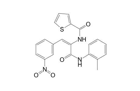 N-[(E)-2-(3-nitrophenyl)-1-(o-tolylcarbamoyl)vinyl]thiophene-2-carboxamide