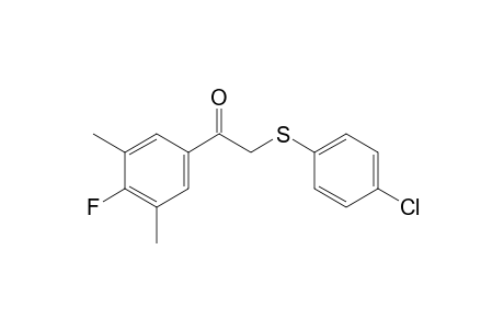 2-[(p-chlorophenyl)thio]-3',5'-dimethyl-4-fluoroacetophenone