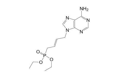 (E)-N(9)-(4-Diethylphosphono)-2-buten-1-yl)adenine
