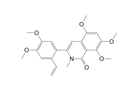 1(2H)-Isoquinolinone, 3-(2-ethenyl-4,5-dimethoxyphenyl)-5,7,8-trimethoxy-2-methyl-