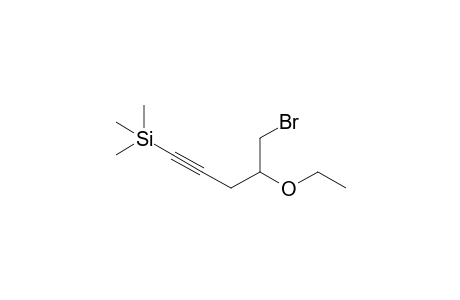 5-Bromo-1-trimethylsilyl-4-ethoxypent-1-yne