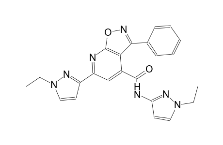 isoxazolo[5,4-b]pyridine-4-carboxamide, N,6-bis(1-ethyl-1H-pyrazol-3-yl)-3-phenyl-
