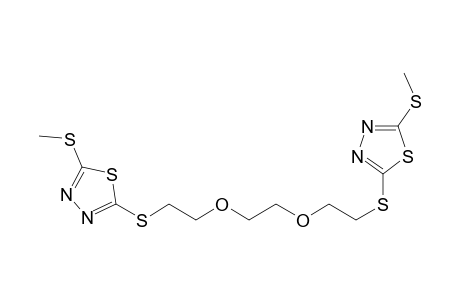 2-(methylthio)-5-[2-[2-[2-[[5-(methylthio)-1,3,4-thiadiazol-2-yl]thio]ethoxy]ethoxy]ethylthio]-1,3,4-thiadiazole