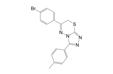6-(4-bromophenyl)-3-(4-methylphenyl)-7H-[1,2,4]triazolo[3,4-b][1,3,4]thiadiazine