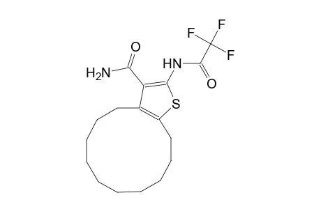2-[(trifluoroacetyl)amino]-4,5,6,7,8,9,10,11,12,13-decahydrocyclododeca[b]thiophene-3-carboxamide