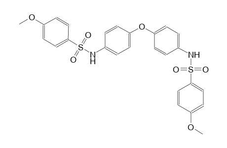 4-methoxy-N-[4-(4-{[(4-methoxyphenyl)sulfonyl]amino}phenoxy)phenyl]benzenesulfonamide