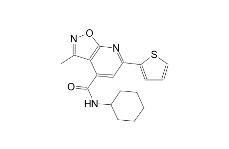 N-cyclohexyl-3-methyl-6-(2-thienyl)isoxazolo[5,4-b]pyridine-4-carboxamide