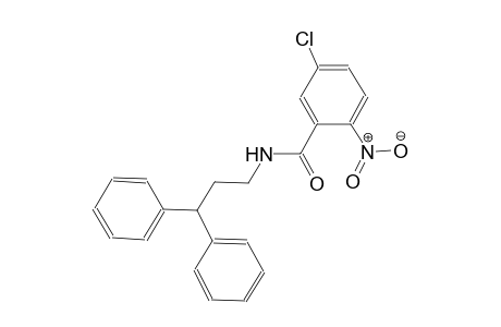 5-chloro-N-(3,3-diphenylpropyl)-2-nitrobenzamide