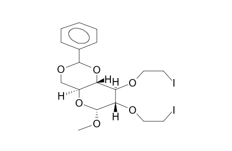METHYL 4,6-O-BENZYLIDENE-2,3-BIS(2-IODOETHOXY)-ALPHA-D-GLUCOPYRANOSIDE