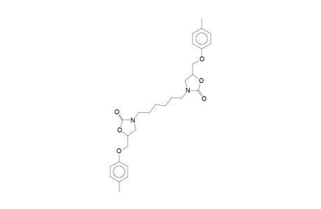 1,6-bis[5-(4-methylphenoxymethyl)oxazolidin-2-onyl-3]-hexan