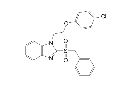 1H-benzimidazole, 1-[2-(4-chlorophenoxy)ethyl]-2-[(phenylmethyl)sulfonyl]-