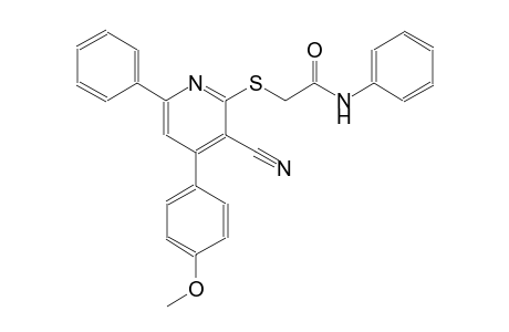 acetamide, 2-[[3-cyano-4-(4-methoxyphenyl)-6-phenyl-2-pyridinyl]thio]-N-phenyl-