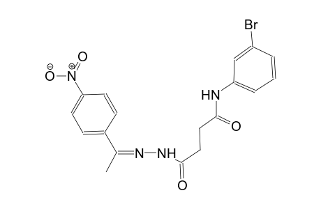 N-(3-bromophenyl)-4-{2-[1-(4-nitrophenyl)ethylidene]hydrazino}-4-oxobutanamide