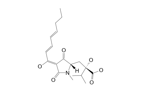 HA;HARZIANIC-ACID;(2H-BETA)-2-HYDROXY-2-[4-(1-HYDROXYOCTA-2,4-DIENYLIDENE)-1-METHYL-3,5-DIOXOPYRROLIDIN-2-YL-METHYL]-3-METHYLBUTYRIC-ACID