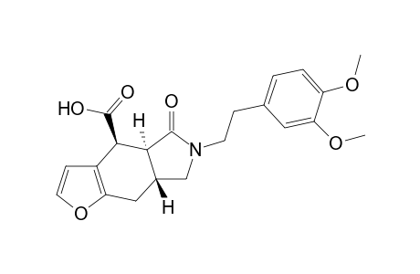 (4RS,4aRS,7aSR)-6-[2-(3,4-Dimethoxyphenyl)ethyl]-5-oxo-4a,5,6,7,7a,8-hexahydro-4H-furo[2,3-f]isoindole-4-carboxylic acid