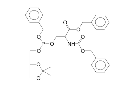 1,2-O-ISOPROPYLIDENEGLYCEROL, 3-O-BENZYL-(O-2-CARBOBENZOXY-2-CARBOBENZOXYAMINOETHYL)PHOSPHITE