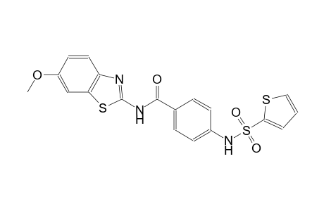 benzamide, N-(6-methoxy-2-benzothiazolyl)-4-[(2-thienylsulfonyl)amino]-