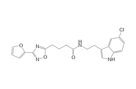1,2,4-oxadiazole-5-butanamide, N-[2-(5-chloro-1H-indol-3-yl)ethyl]-3-(2-furanyl)-