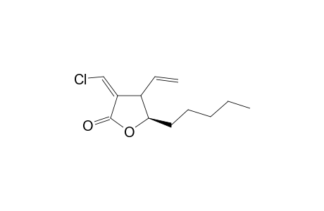 (4R,5R)-3-(Z)-Chloromethylene-4-vinyl-5-n-pentyl-.gamma.-butyrolactone