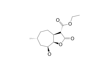 (3R,3aS,6R,8S,8aR)-8-hydroxy-2-keto-6-methyl-3,3a,4,5,6,7,8,8a-octahydrocyclohepta[d]furan-3-carboxylic acid ethyl ester