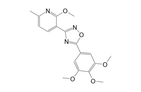 2-methoxy-6-methyl-3-[5-(3,4,5-trimethoxyphenyl)-1,2,4-oxadiazol-3-yl]pyridine